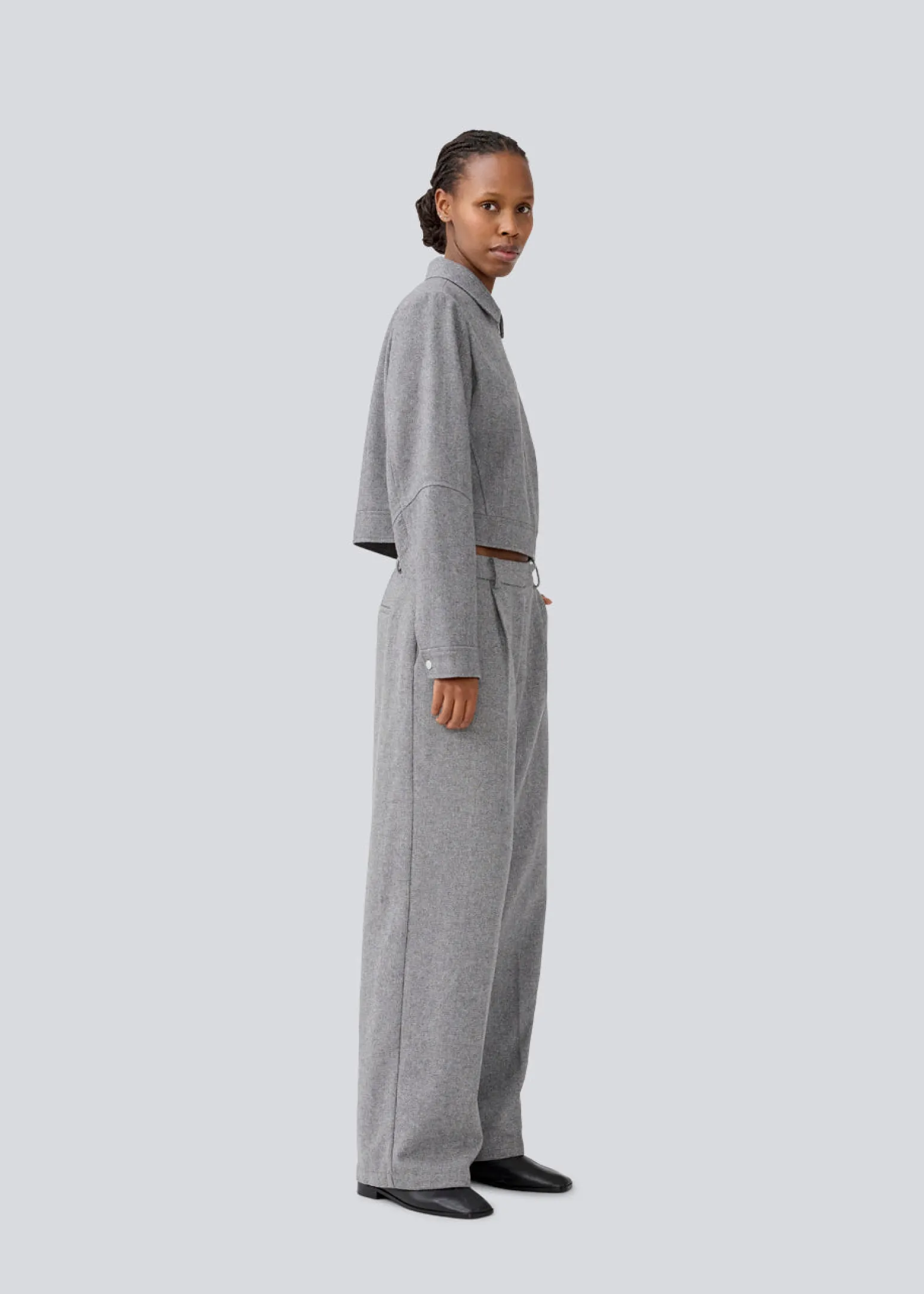 Modström LissieMD pants - Grey Melange< Jakkesæt|Bukser