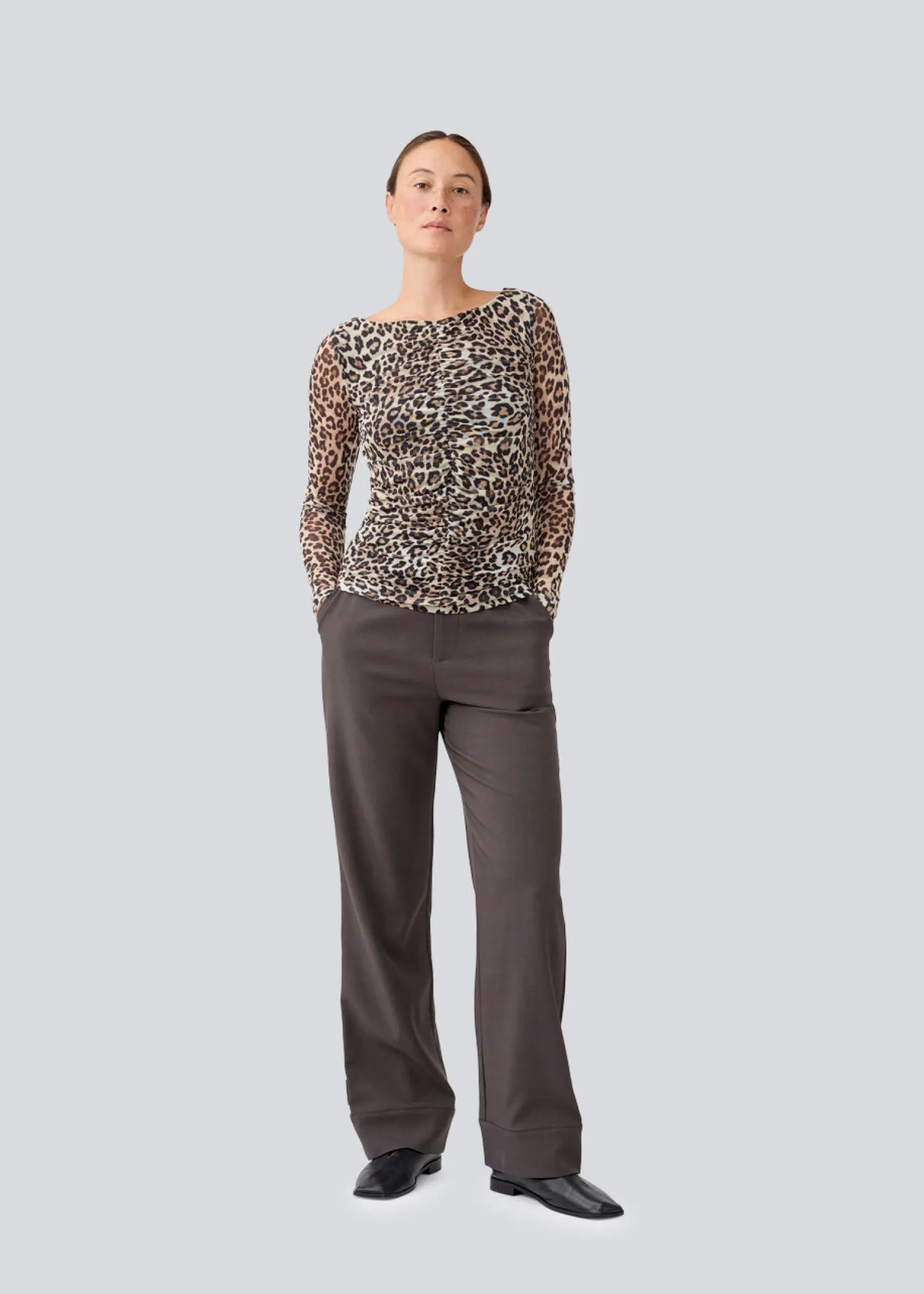Modström LonnieMD pants - Dark Grey Melange< Jakkesæt|Bukser