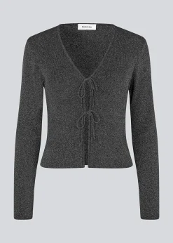 Modström LuckyMD cardigan - Dark Silver< Strik & Bluser