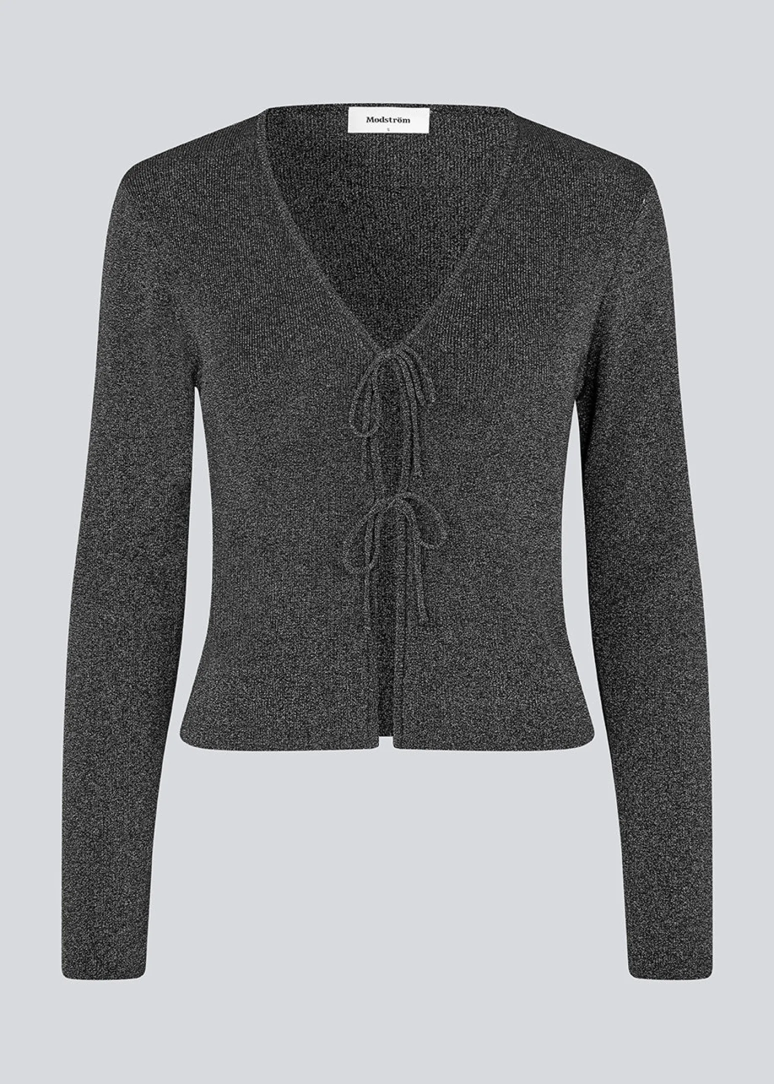 Modström LuckyMD cardigan - Dark Silver< Strik & Bluser