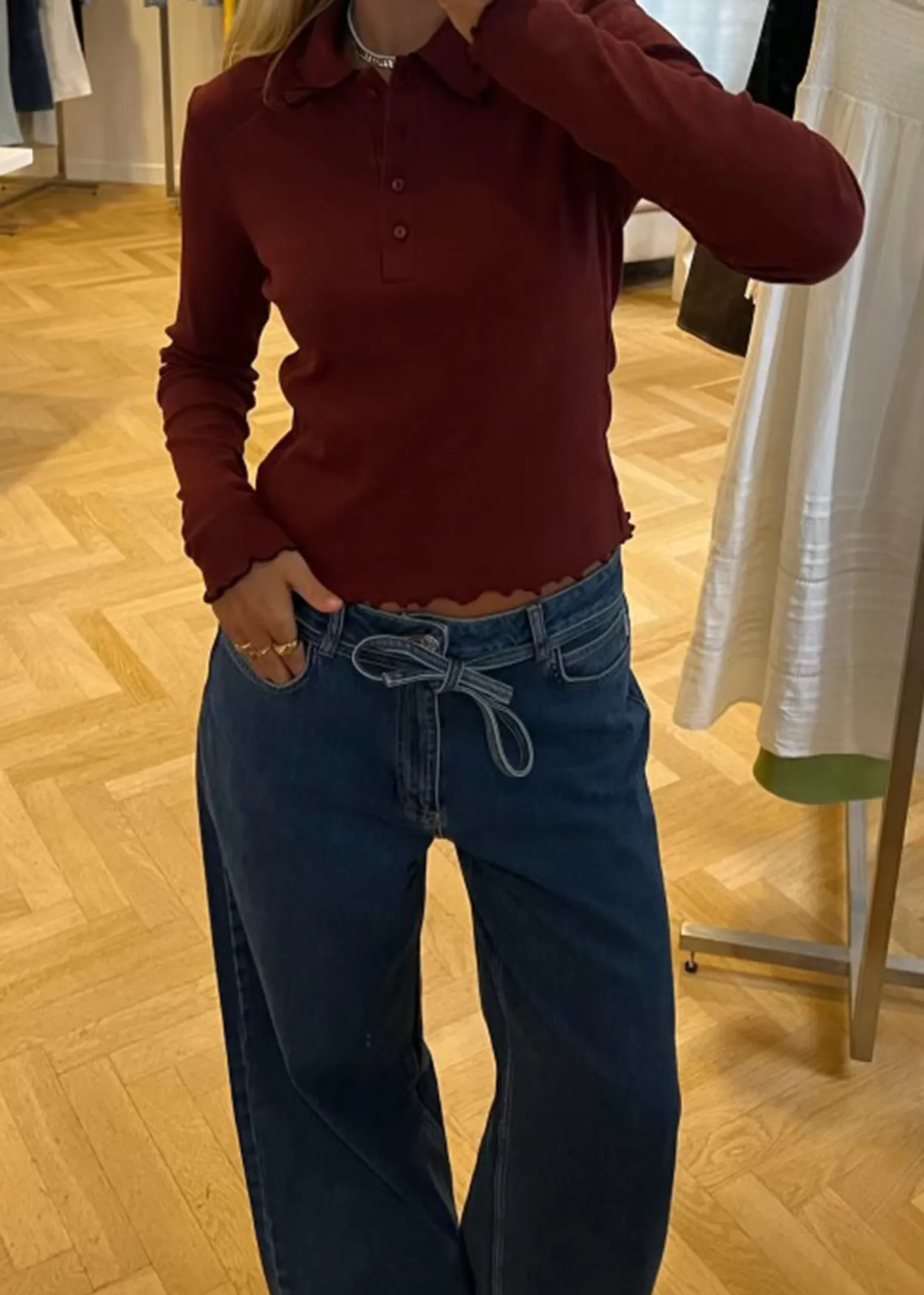 Modström Magdalonemd LS polo -< Toppe