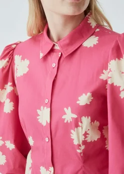Modström Milan print dress - Wind Flower Pink< Kjoler