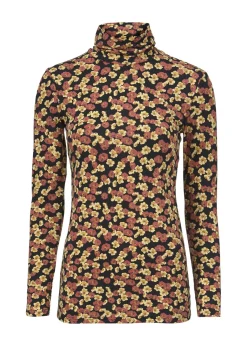 Modström Preloved Alex print rollneck, varen er en brugt style - Flower mix< Preloved