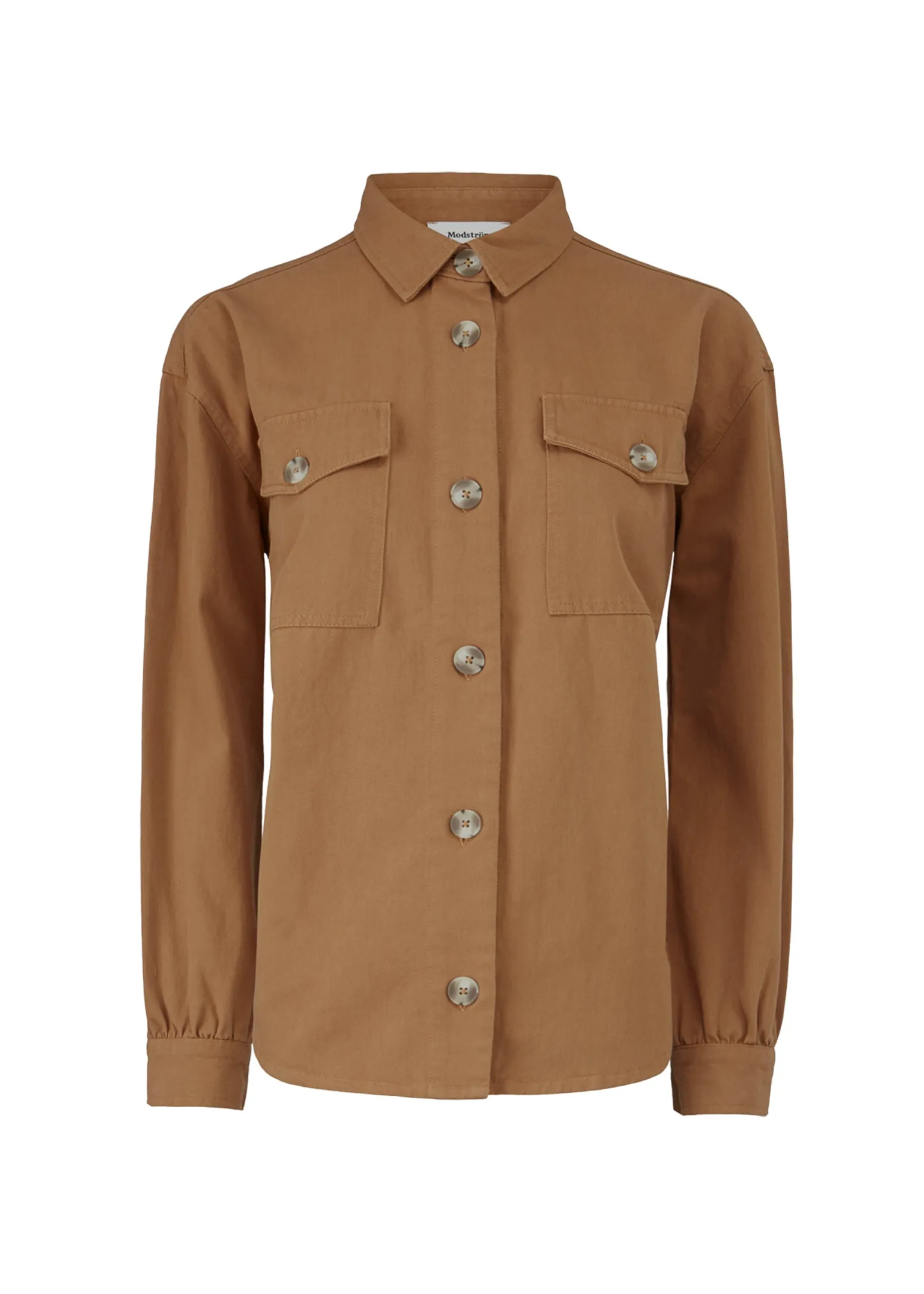 Modström Preloved Catalina shirt, varen er en brugt style - Brown Oak< Preloved