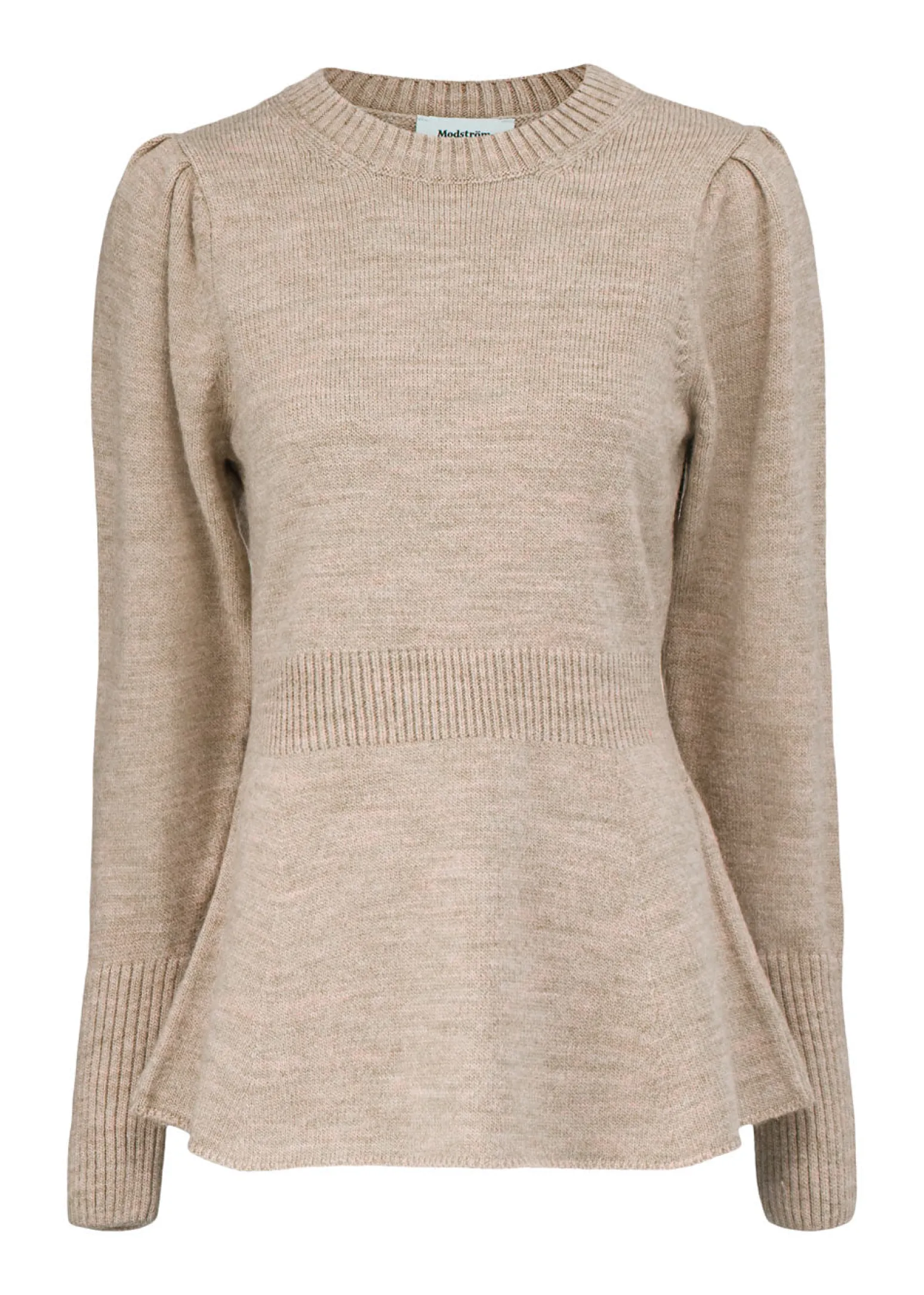 Modström Preloved Hedvig o-neck, varen er en brugt style - Powder Sand< Preloved