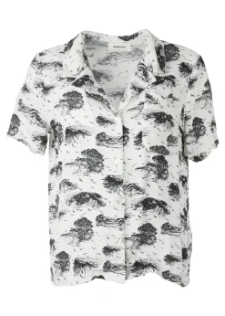 Modström Preloved Ivar print shirt, varen er en brugt style -< Preloved