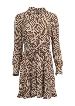 Modström Preloved Nation print dress, varen er en brugt style - Graphic Grid< Preloved