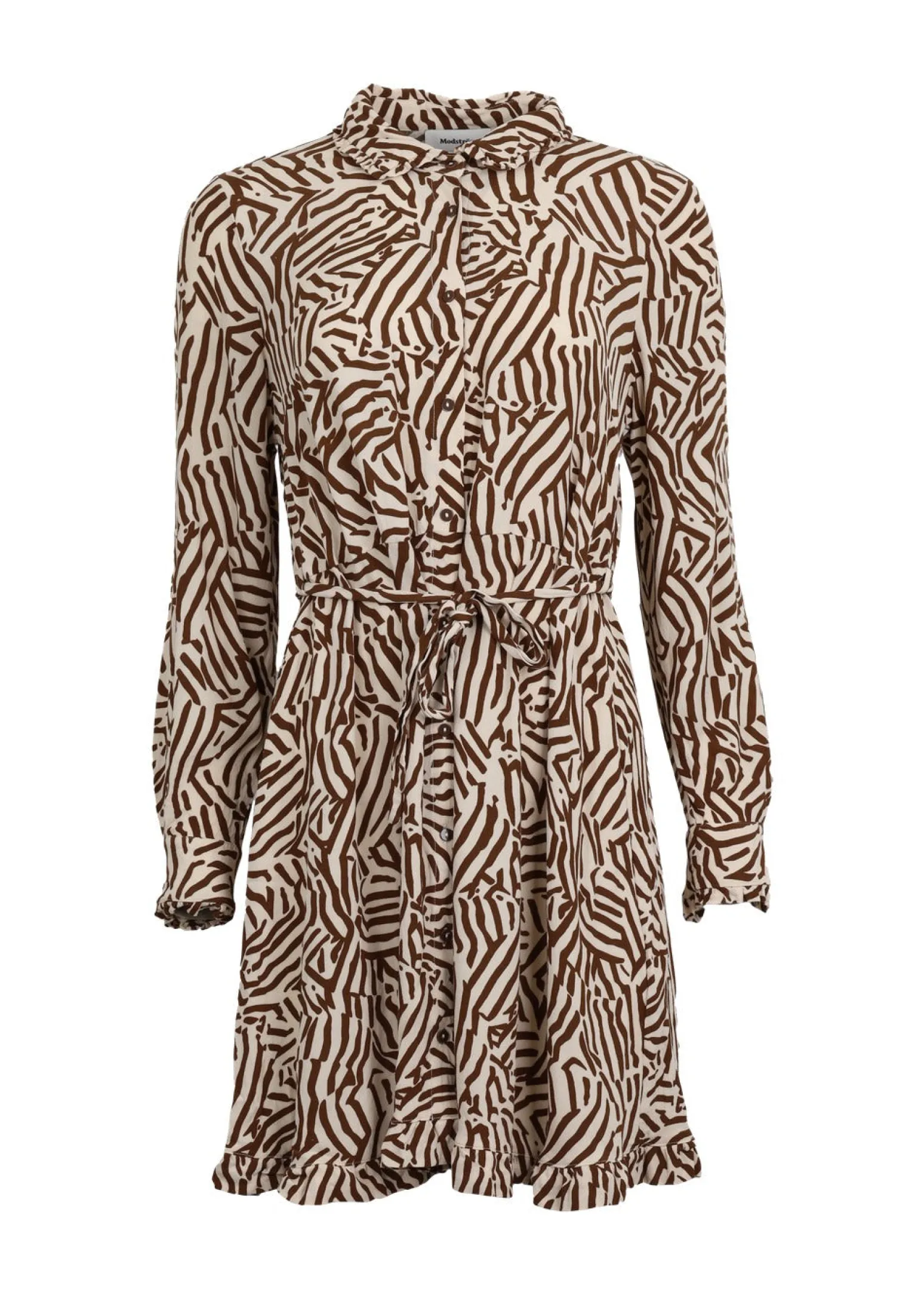 Modström Preloved Nation print dress, varen er en brugt style - Graphic Grid< Preloved