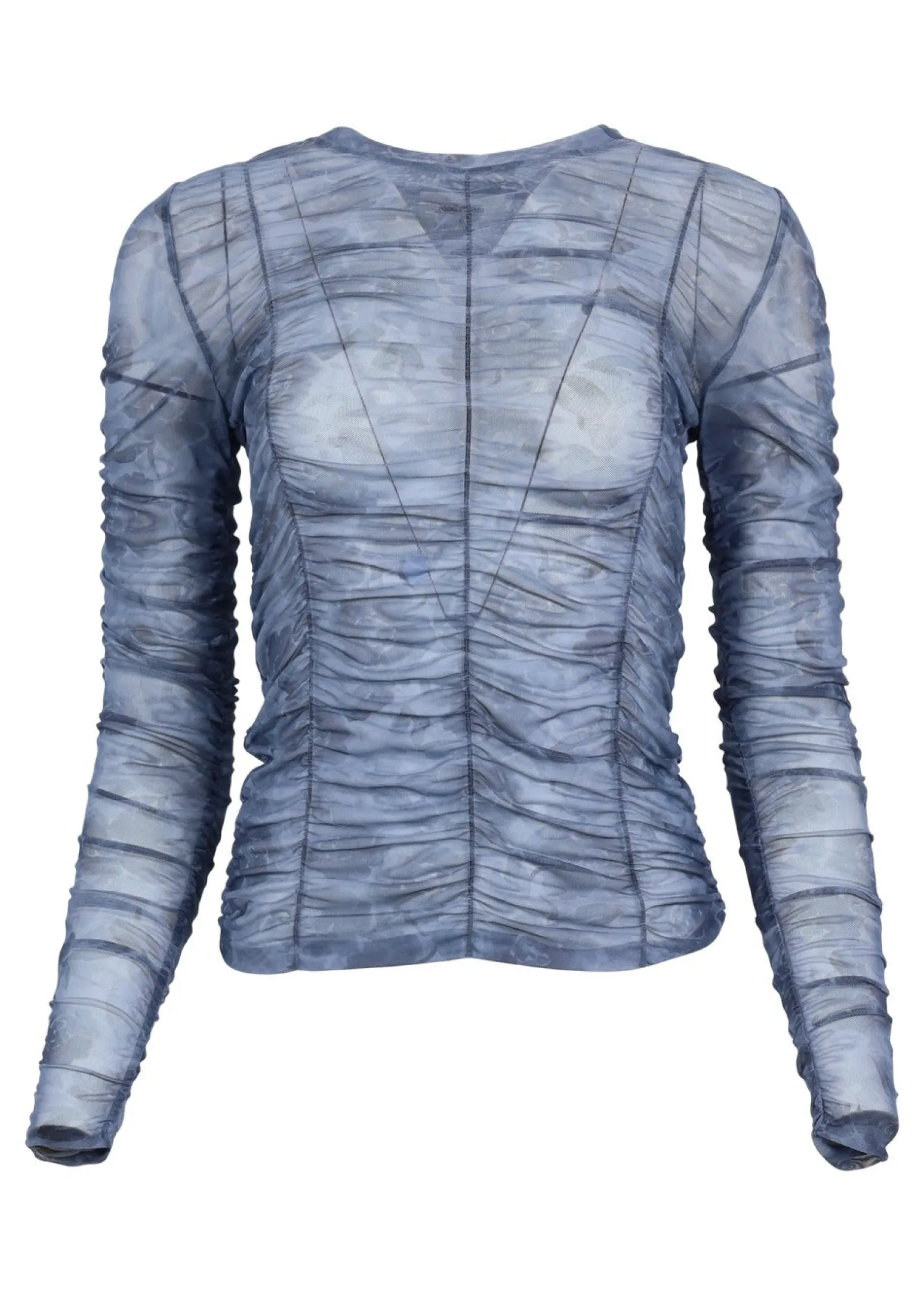 Modström Preloved Nicky print top, varen er en brugt style - Marine Fleur< Preloved