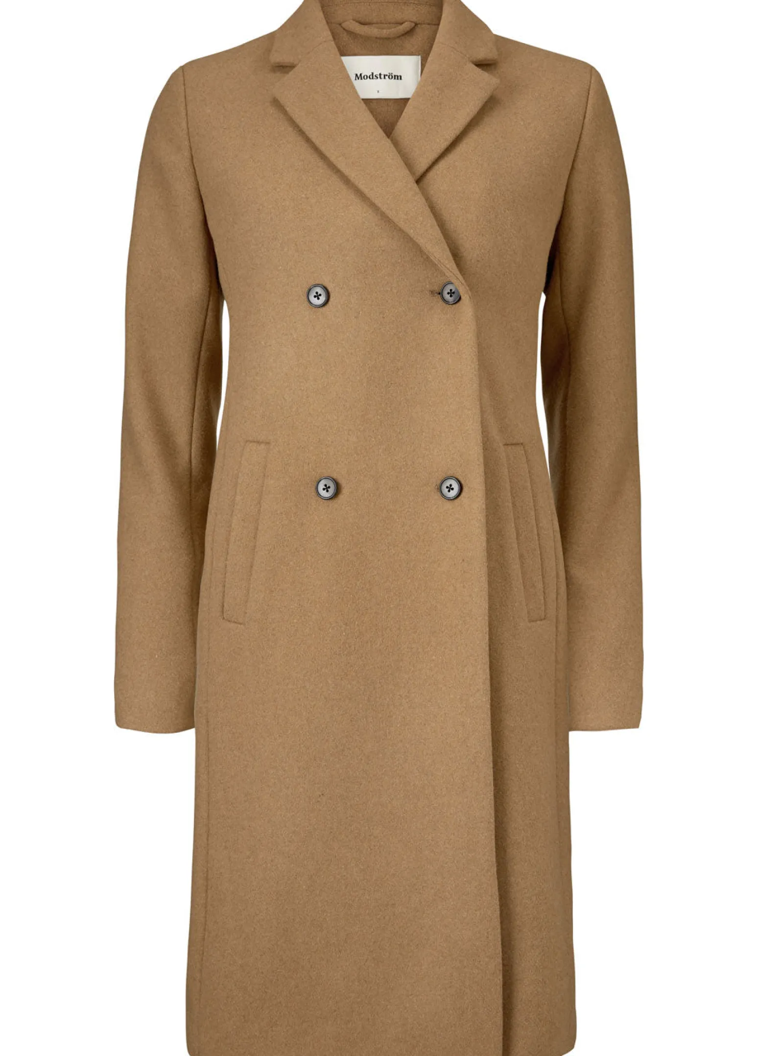 Modström Preloved Odelia Coat, varen er en brugt style - Brown Sugar< Preloved