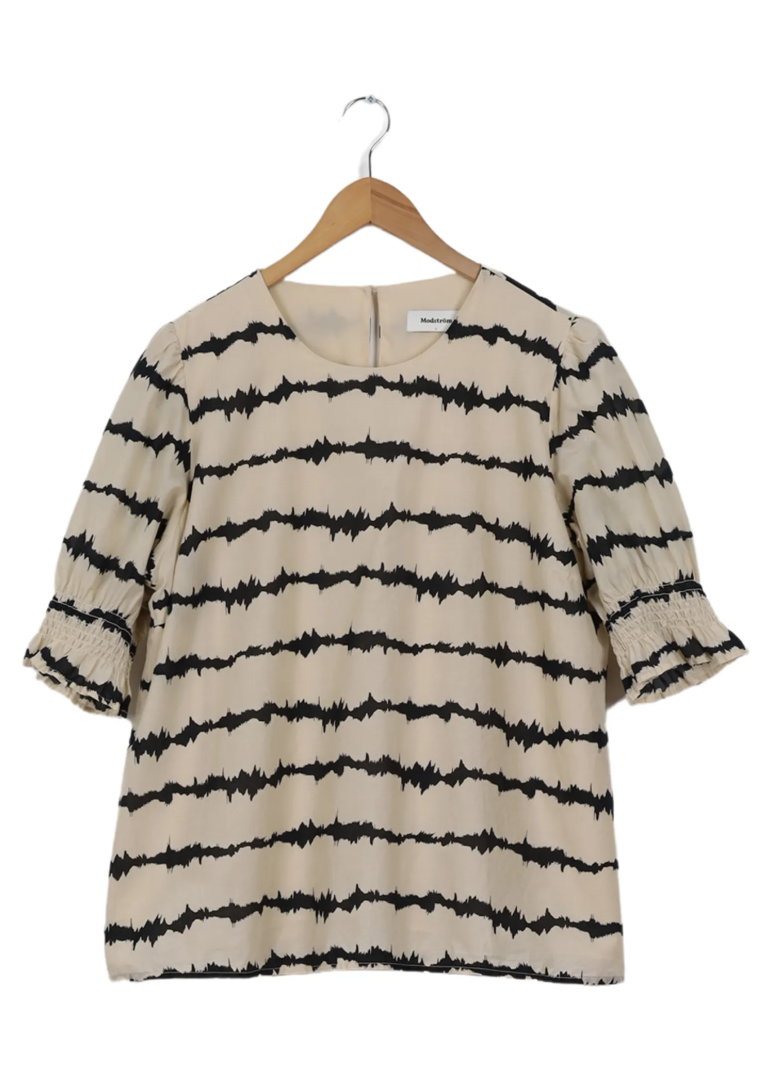 Modström Preloved PoemMD print top - Tie Dye Lines< Preloved