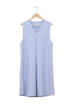 Modström Preloved RimmeMD dress - Light blue check< Preloved