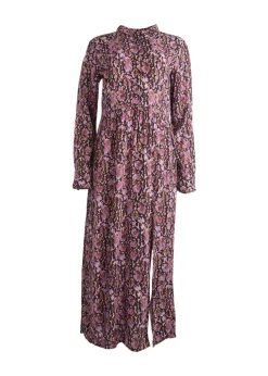 Modström Preloved Solero print dress, varen er en brugt style - Purple snake< Preloved