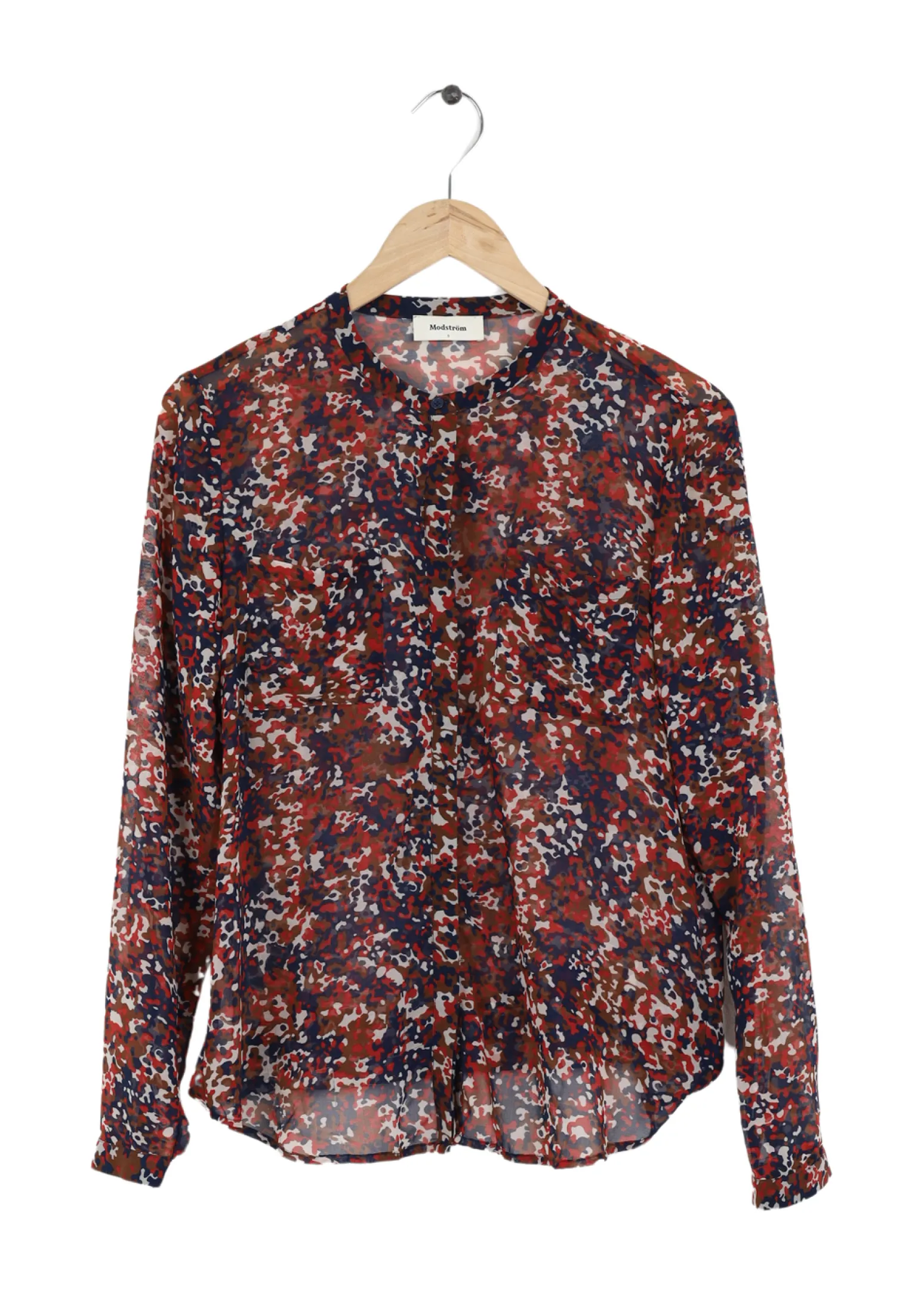 Modström Preloved Teal shirt - Red Camouflage< Preloved