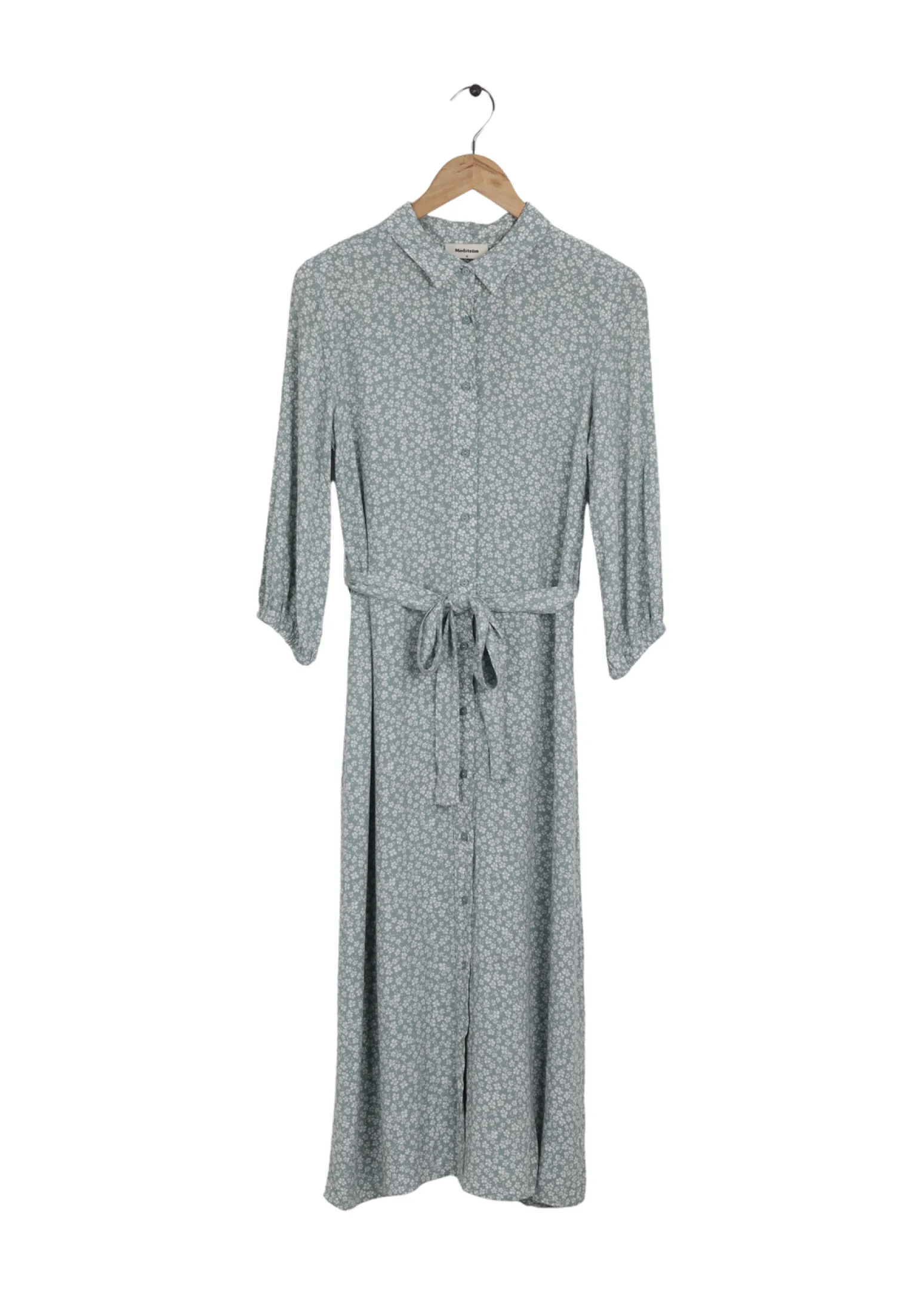 Modström Preloved Teddy print dress - Sage bloom< Preloved