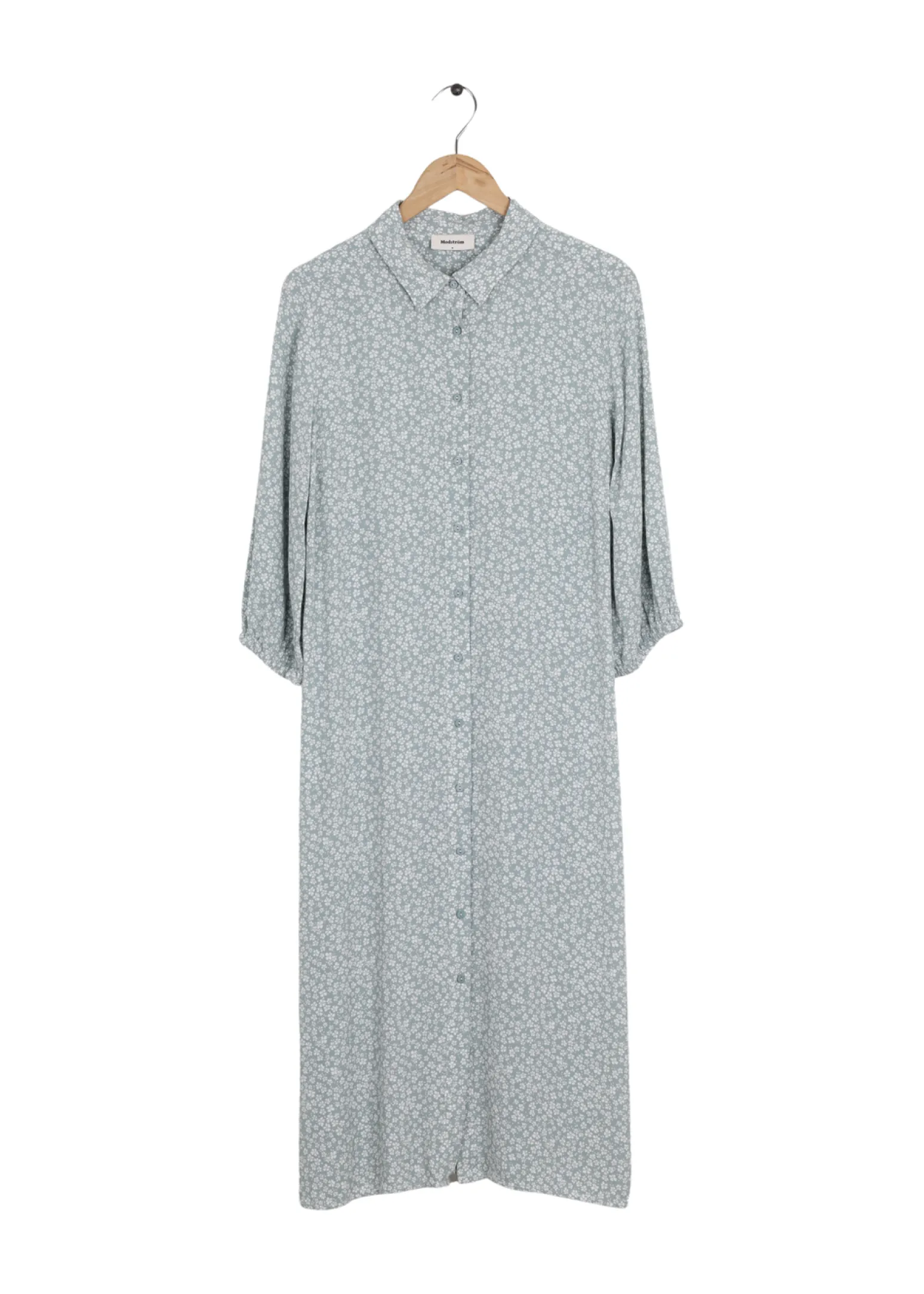 Modström Preloved Teddy print dress - Sage bloom< Preloved