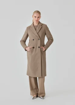 Modström Odelia long coat - Spring Stone< Frakker & Jakker