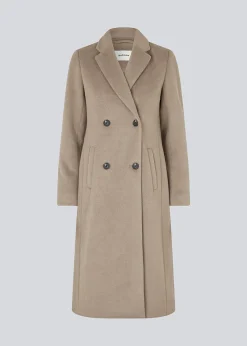 Modström Odelia long coat - Spring Stone< Frakker & Jakker
