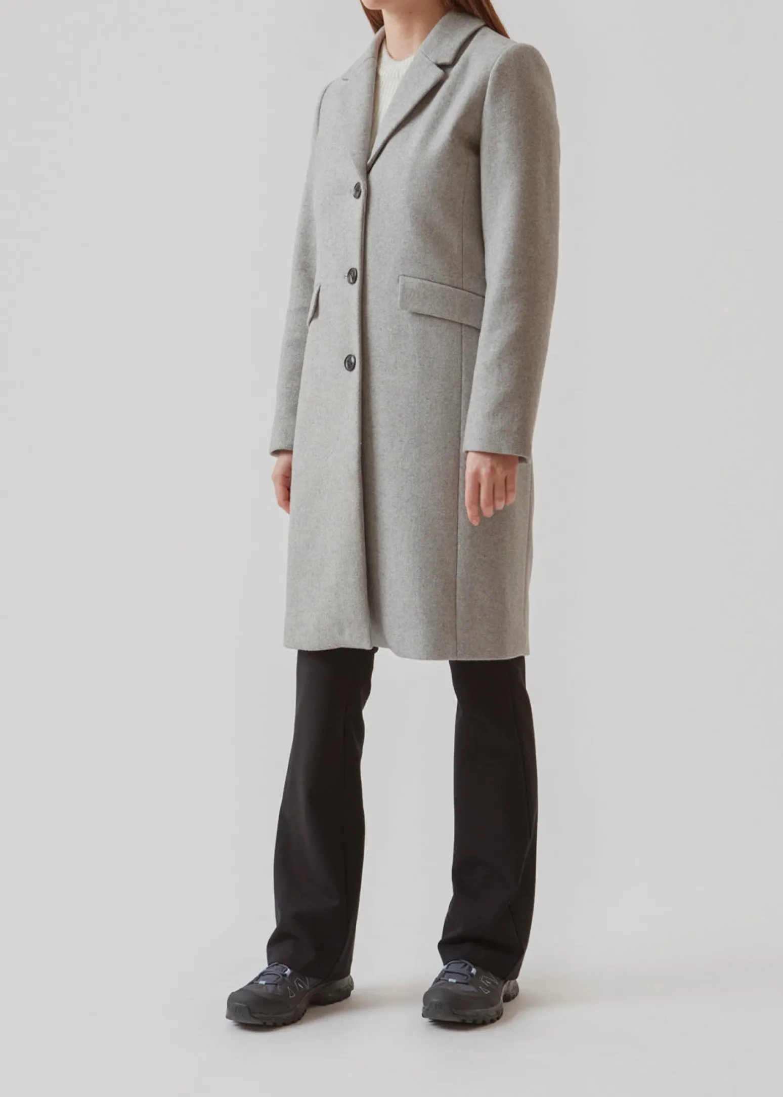 Modström Pamela coat - Grey Melange< Frakker & Jakker