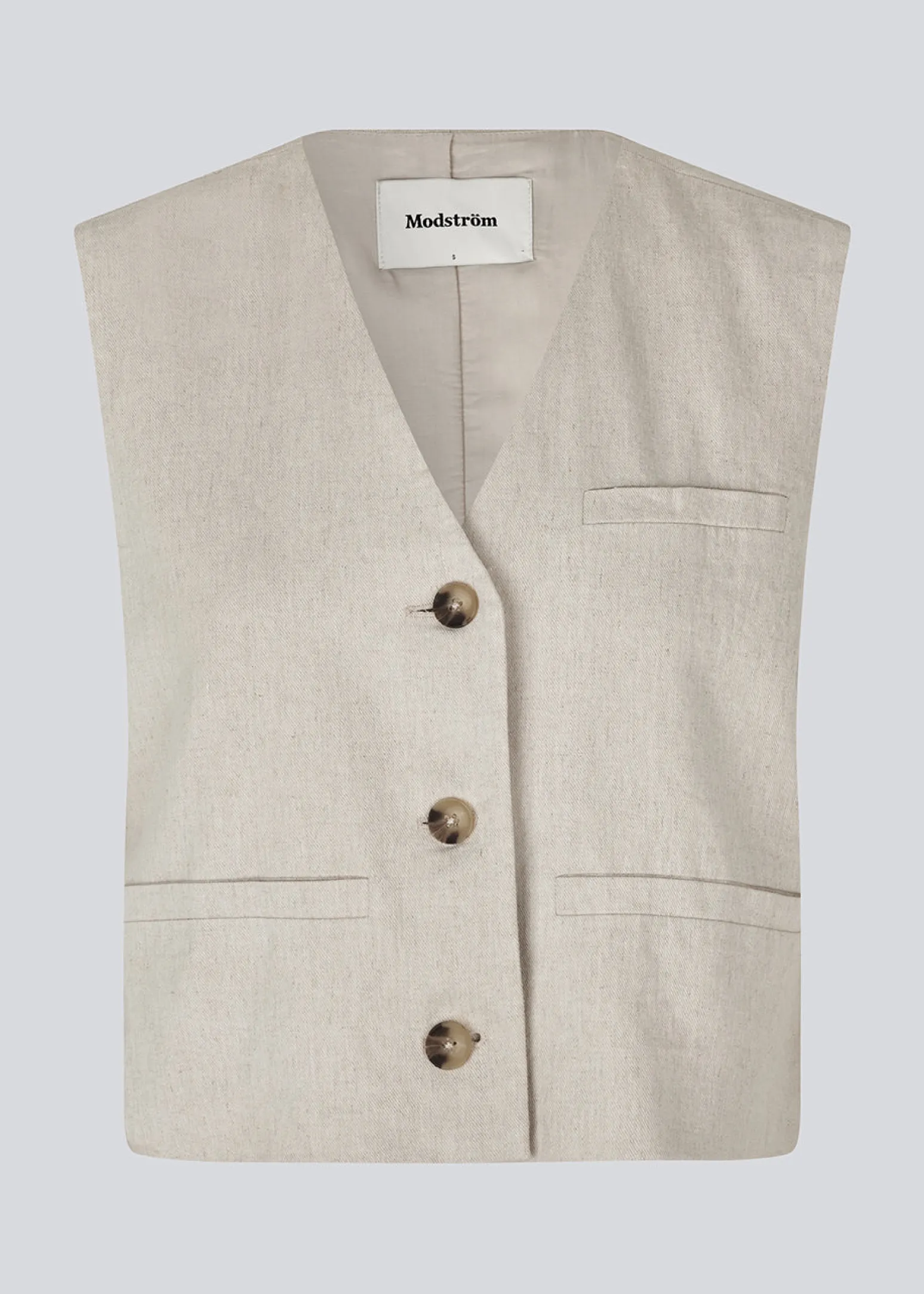 Modström ParkMD vest - Cream Milk< Jakkesæt|Veste