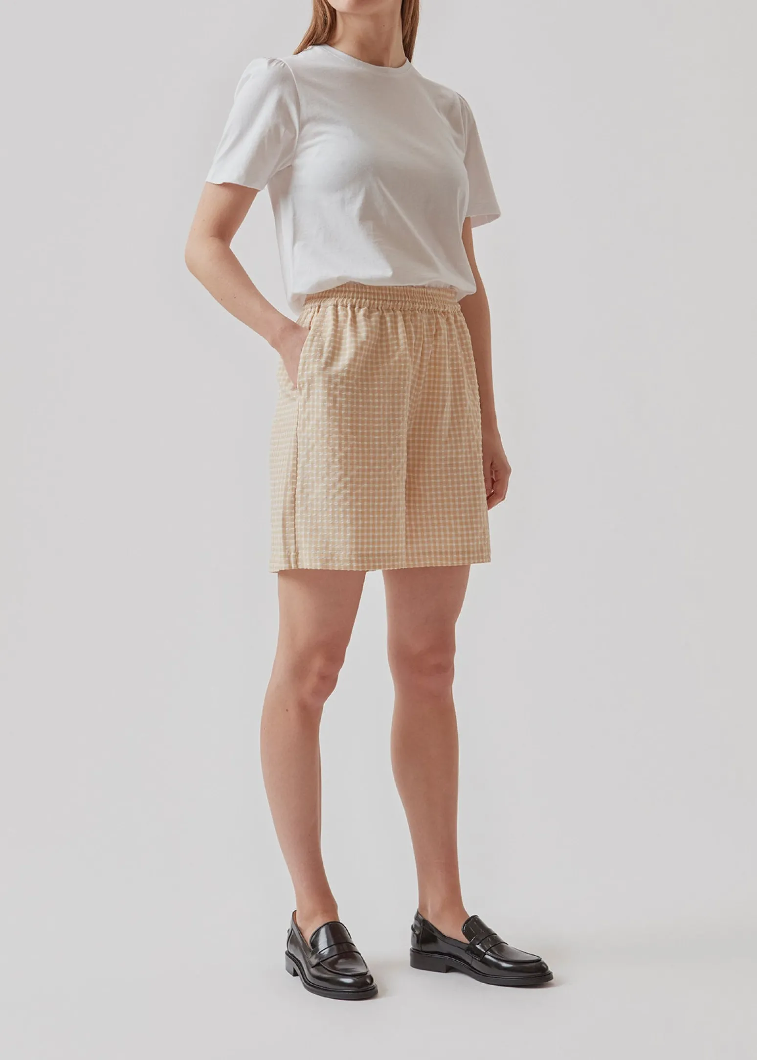 Modström RimmeMD shorts - Beige Check< Shorts