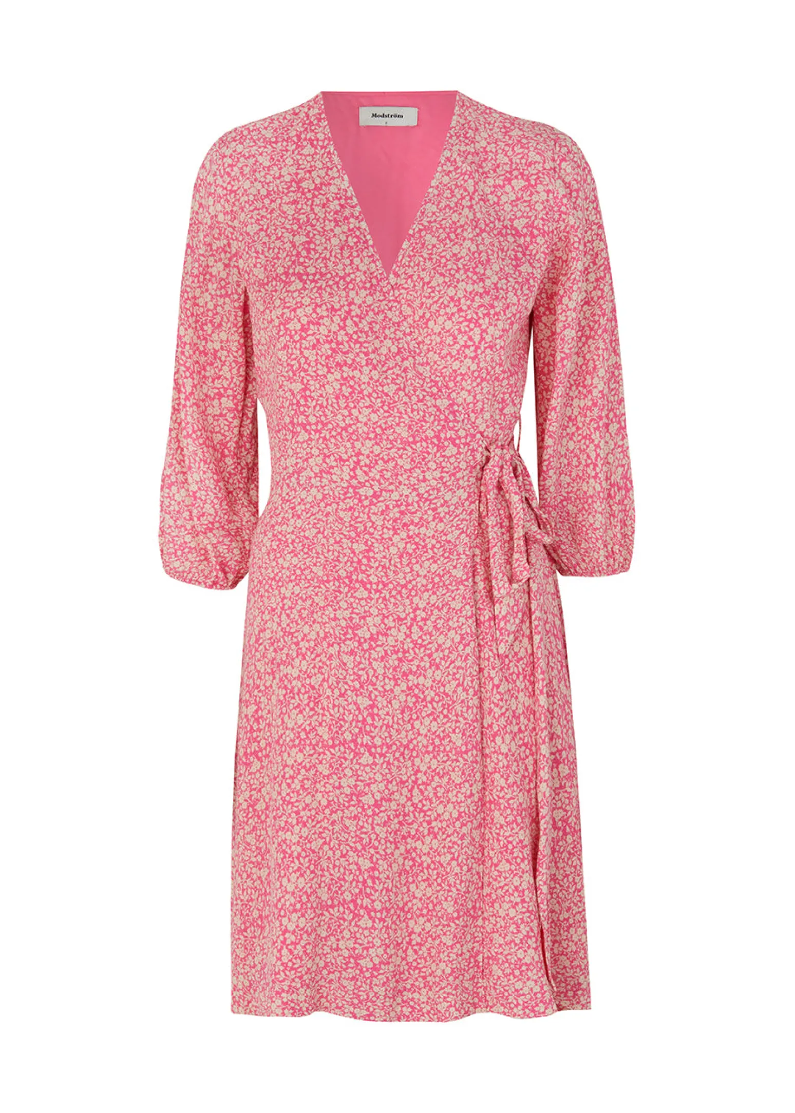 Modström RinnaMD print wrap dress - Taffy Fairytale Flower< Kjoler