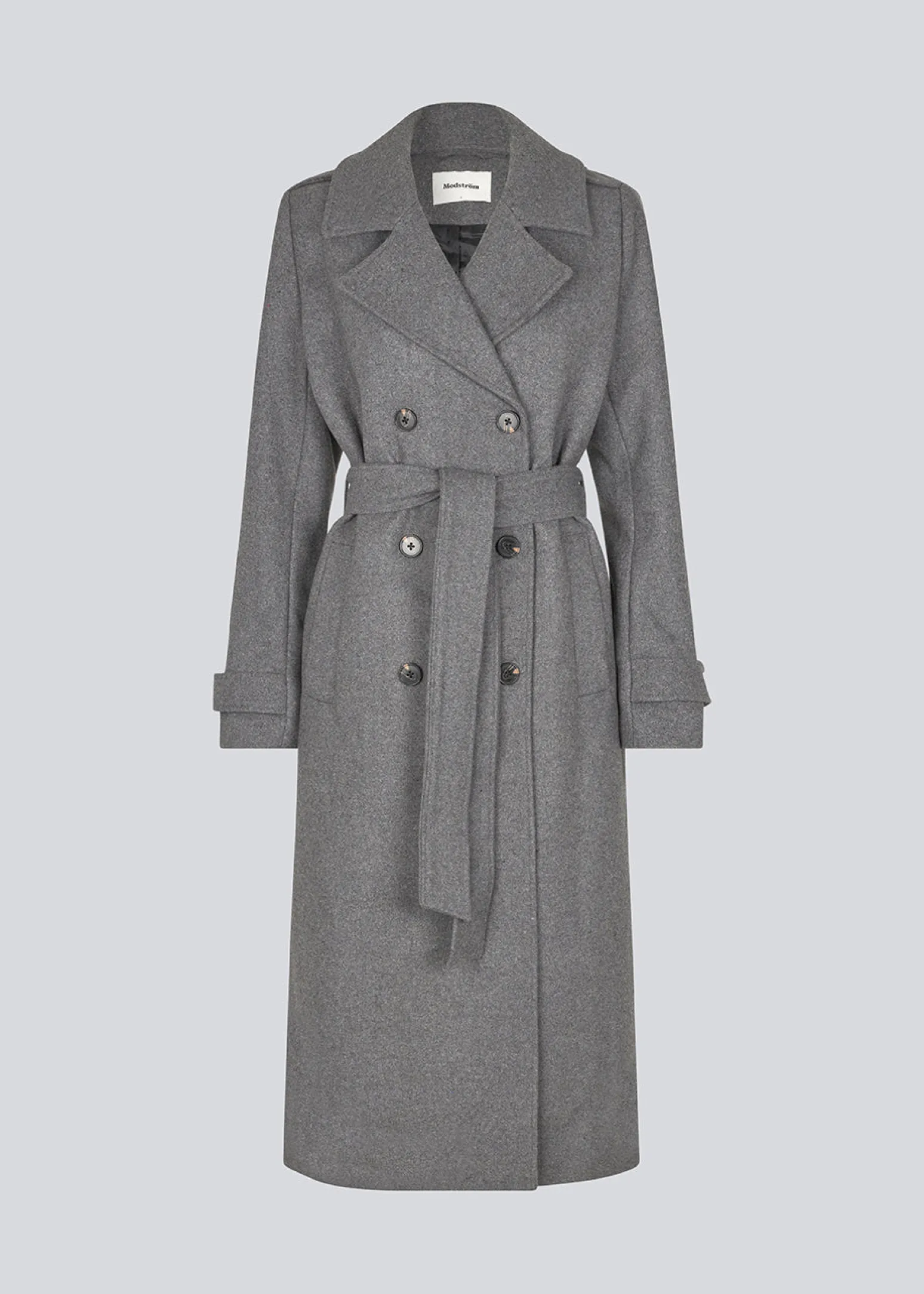 Modström ShayMD coat - Dark Grey Melange< Frakker & Jakker
