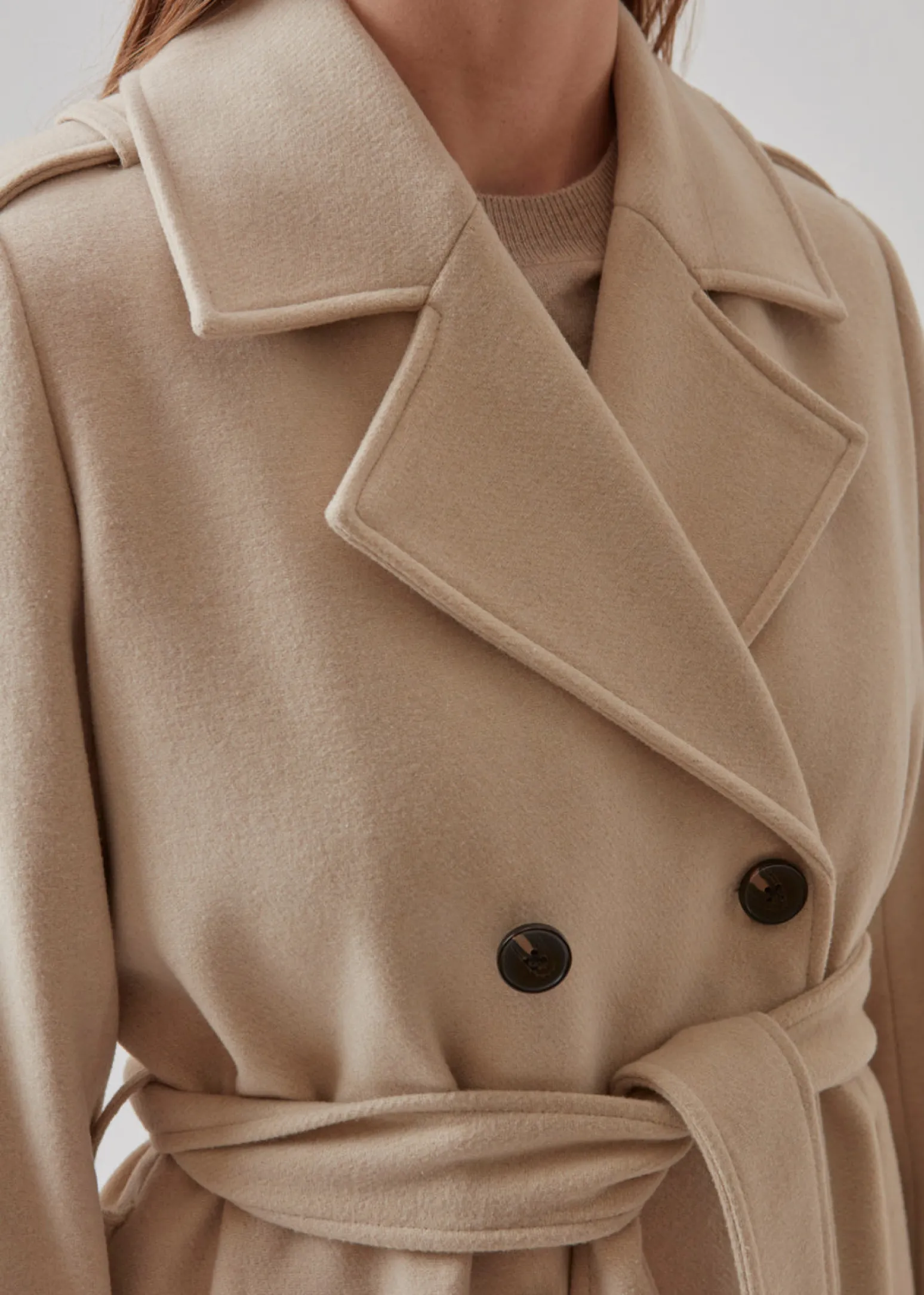 Modström ShayMD coat - Summer Sand< Frakker & Jakker