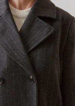 Modström StinnaMD coat - Dark Grey Pinstripe< Frakker & Jakker