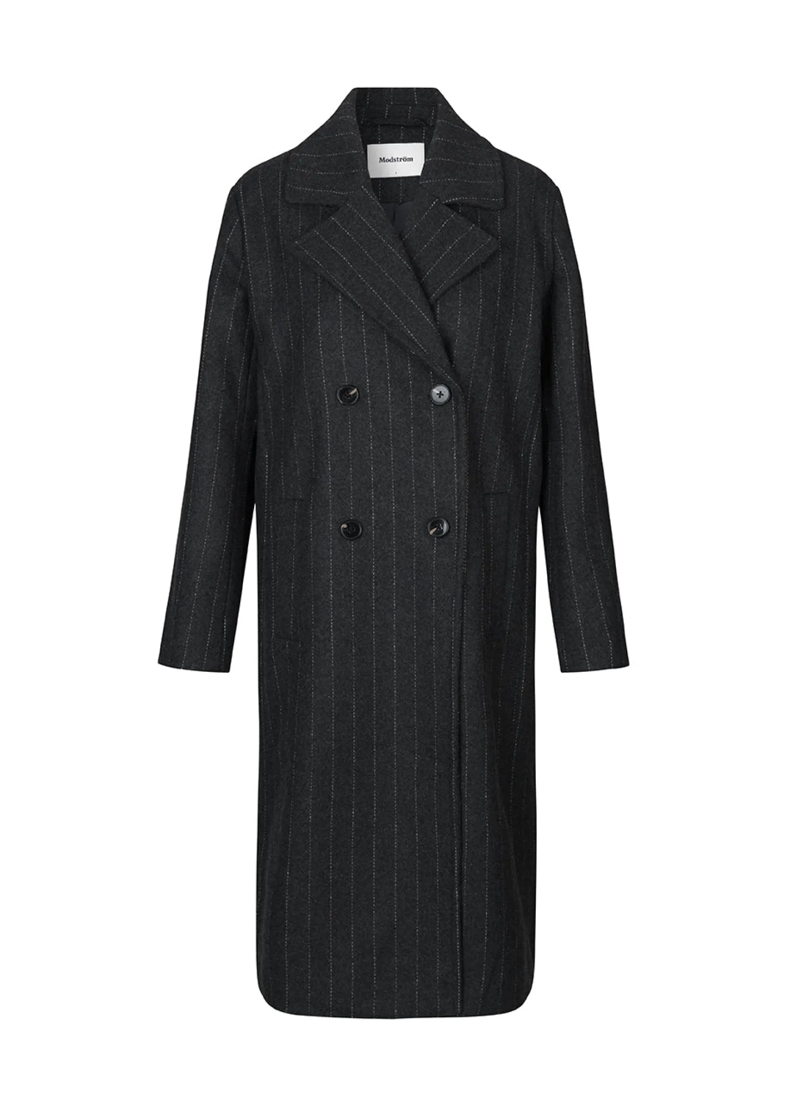 Modström StinnaMD coat - Dark Grey Pinstripe< Frakker & Jakker