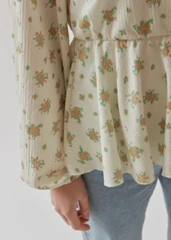 Modström ThymeMD print top - Starfish waterbloom< Toppe