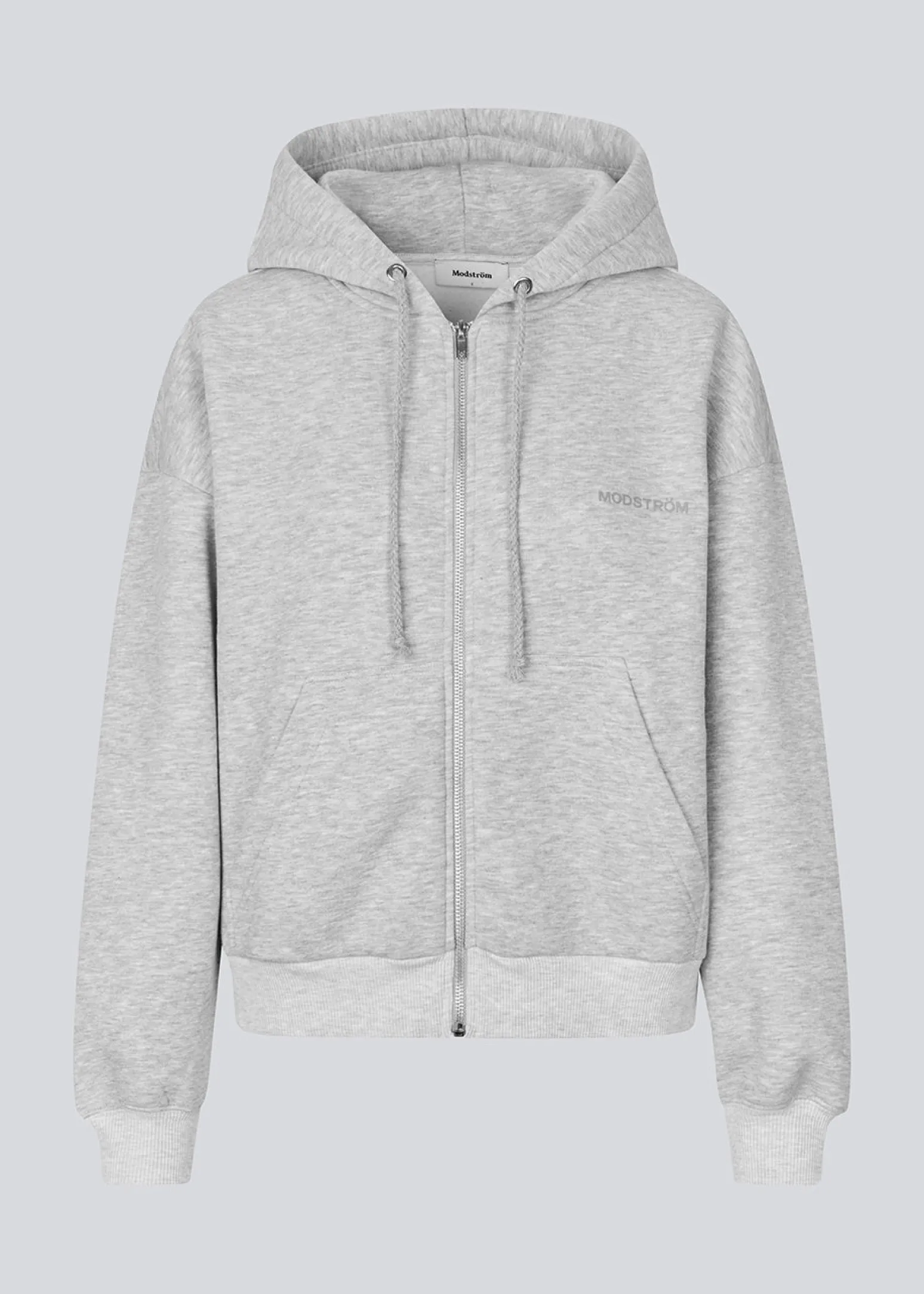 Modström TiaMD zip - Grey Melange< Basic|Sweatsuits