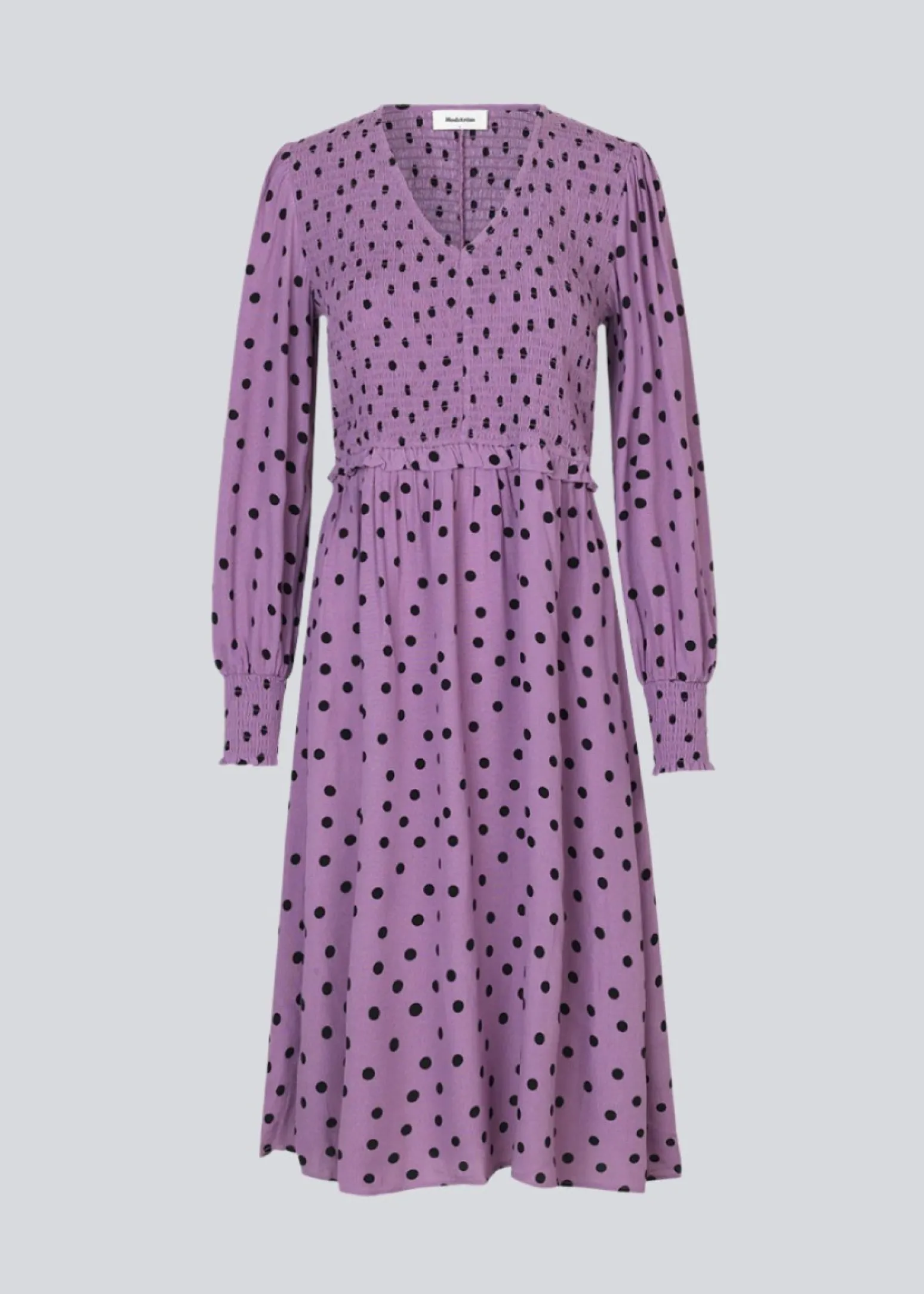 Modström Tomme print dress - Bold Dot Valerian< Kjoler