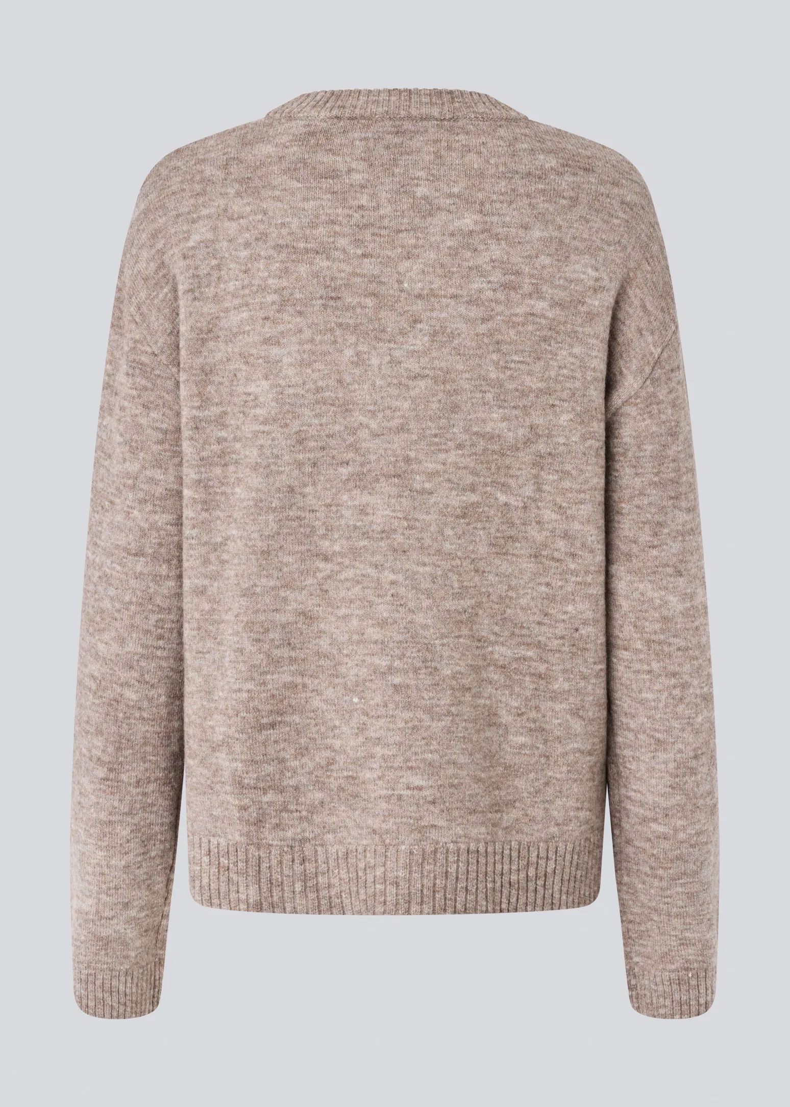 Modström TreeMD o-neck - Beige melange< Strik & Bluser