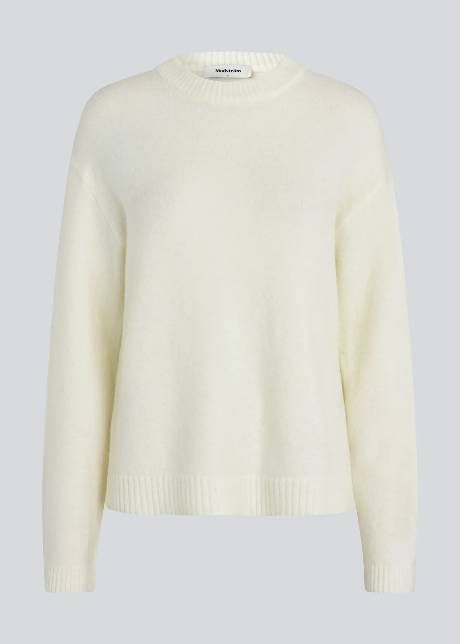 Modström TreeMD o-neck - Off White< Strik & Bluser
