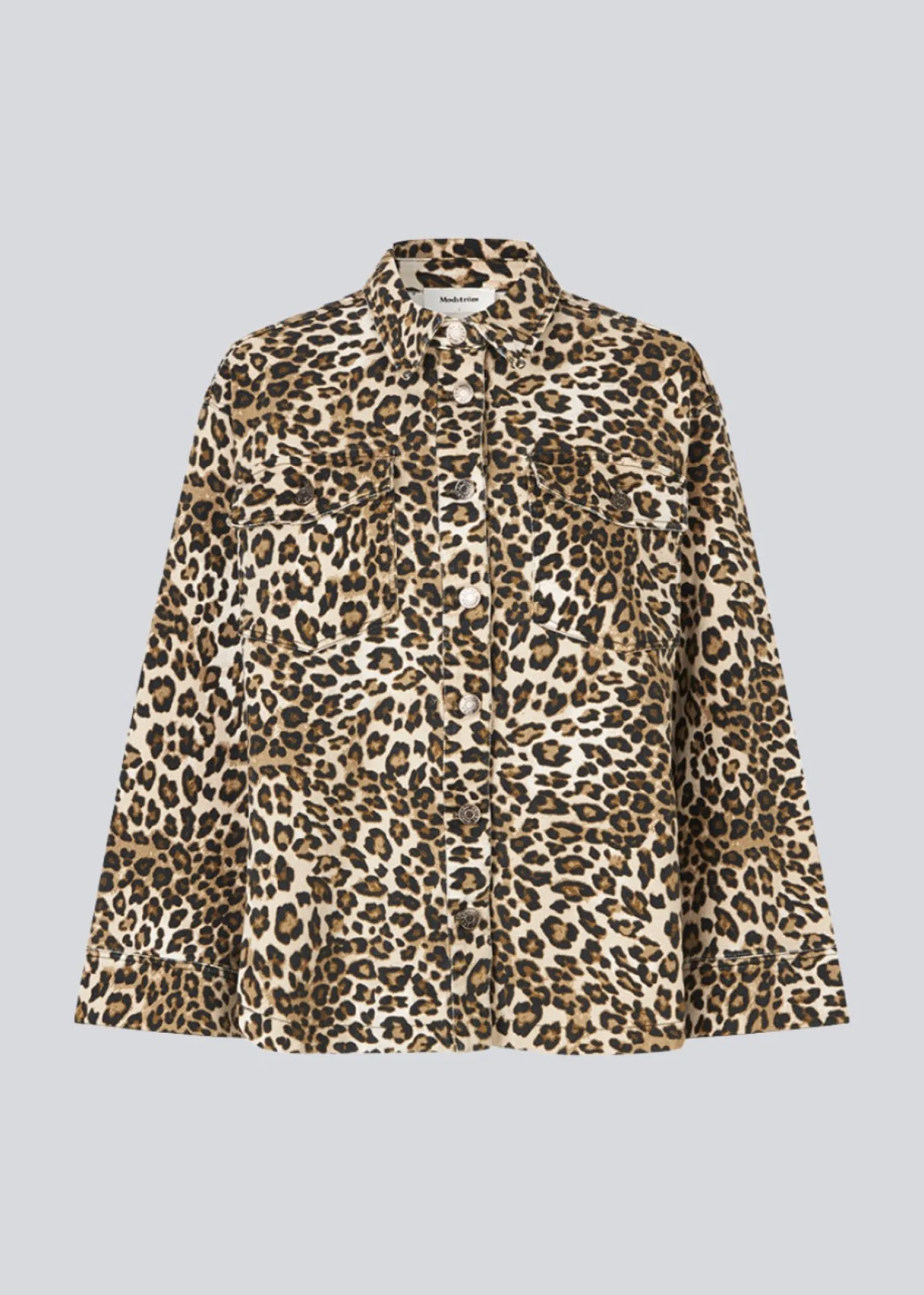 Modström TylinMD print jacket - Leo leo print< Leopard Print|Denim