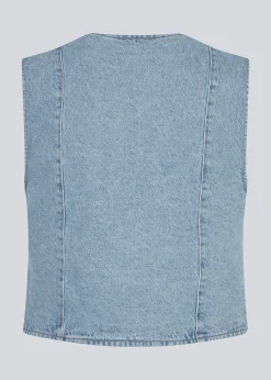 Modström TylinMD vest - Light Blue Wash< Denim|Veste