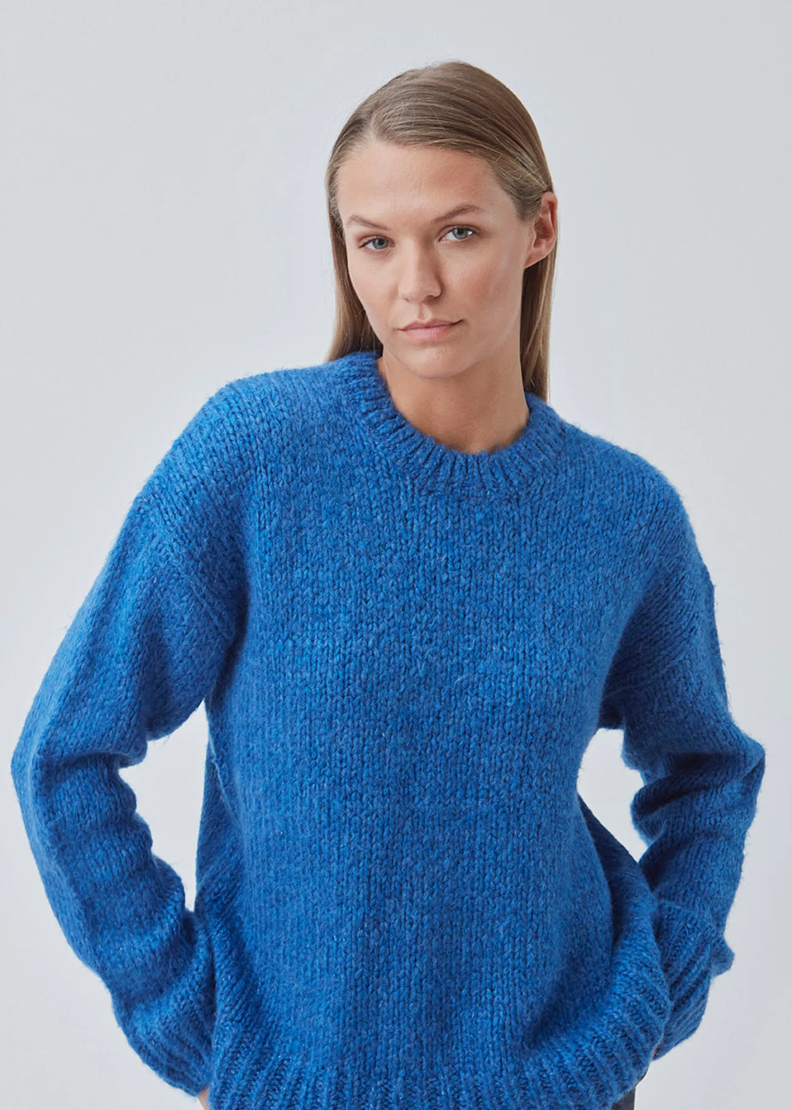 Modström Valentia o-neck - Bright Ocean< Strik & Bluser