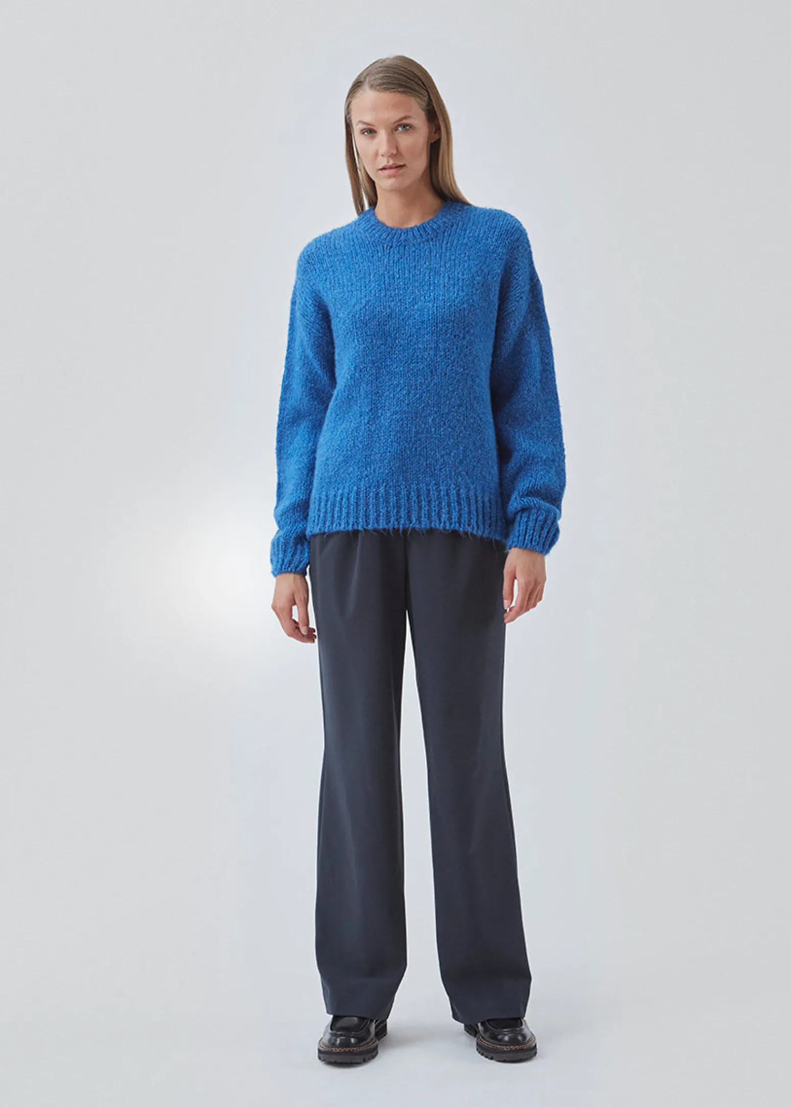 Modström Valentia o-neck - Bright Ocean< Strik & Bluser